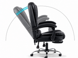 Hermia Massage Office Chair PVC - Black