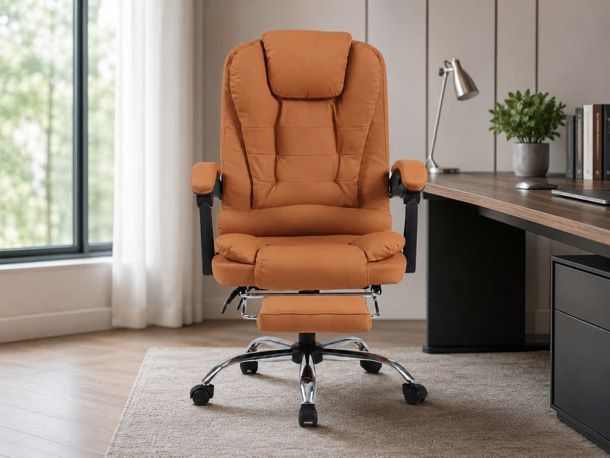 Hermia Massage Office Chair PVC - Brown