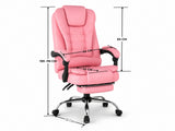 Hermia Massage Office Chair PVC - Pink