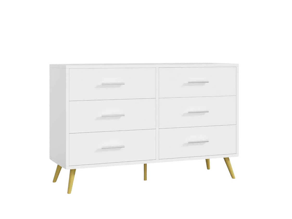 6-Drawer Cabinet - White