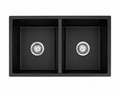Granite Composite Sink 7745D Black with Overflow