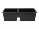 Granite Composite Sink 7745D Black with Overflow
