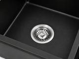 Granite Composite Sink 7745D Black with Overflow