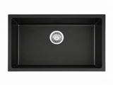 Granite Composite Sink 7045 Black with Overflow