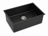 Granite Composite Sink 7045 Black with Overflow