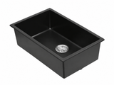 Granite Composite Sink 7045 Black with Overflow