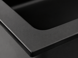 Granite Composite Sink 7045 Black with Overflow