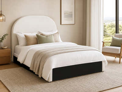 Xclusive Hanley Headboard Chenille Beige - Queen