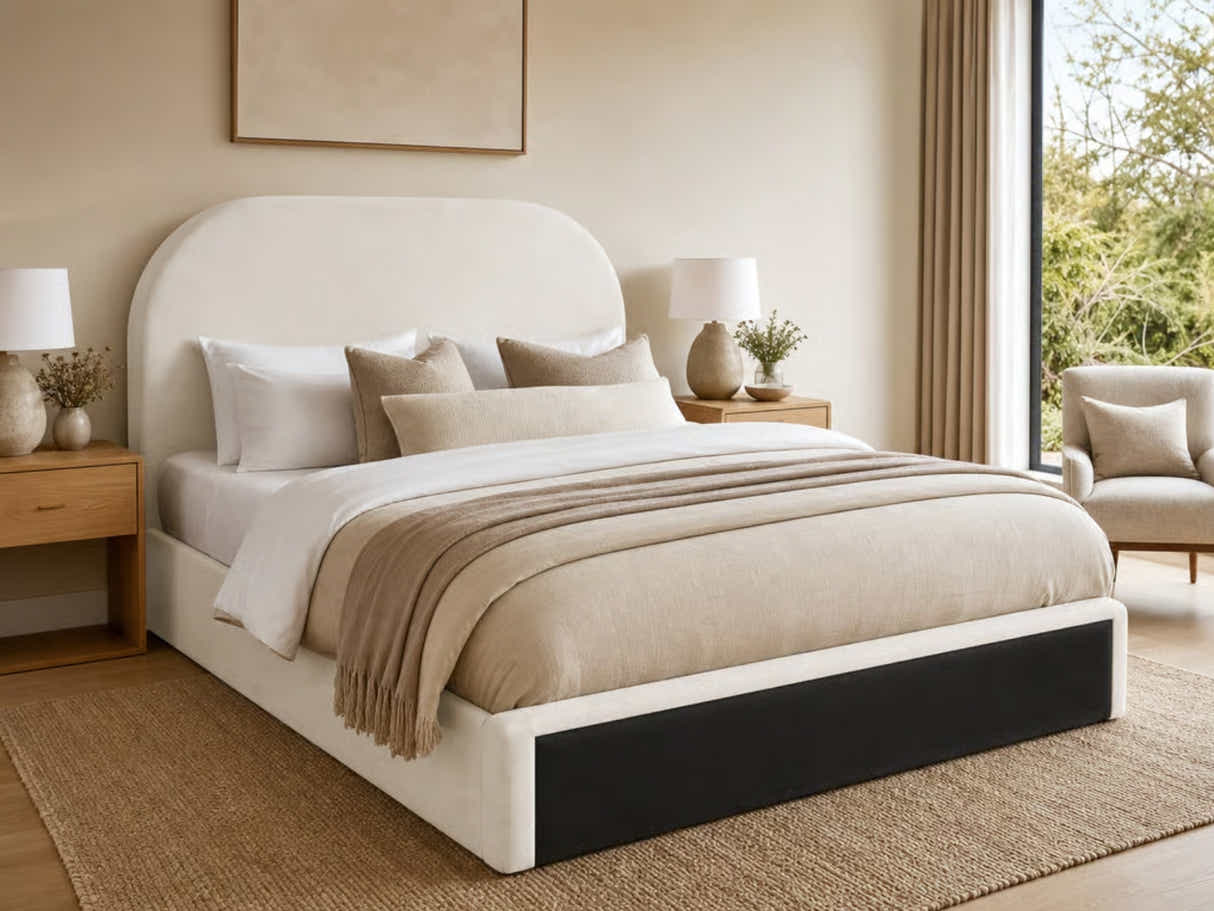 Xclusive Hanley Headboard Chenille Beige - King