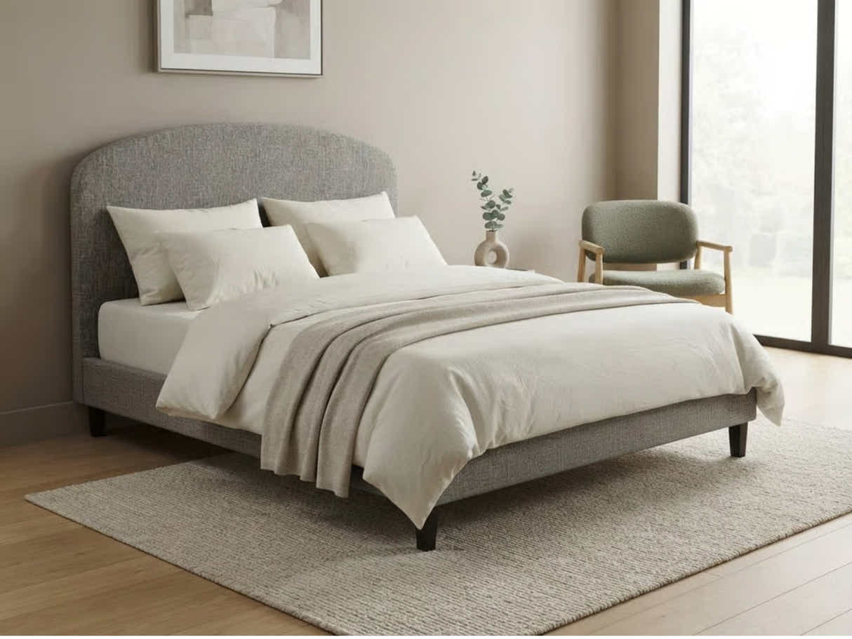 Xclusive Aylton Headboard Chenille Grey - Double