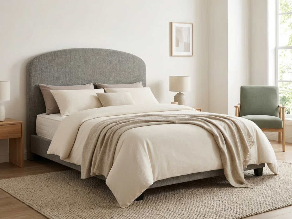 Xclusive Aylton Headboard Chenille Grey - Queen