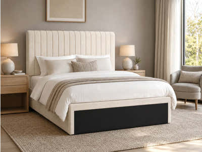 Xclusive Coleford Headboard Chenille Beige - King