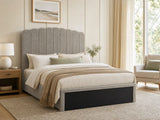 Xclusive  Purton Headboard Chenille Grey - Double