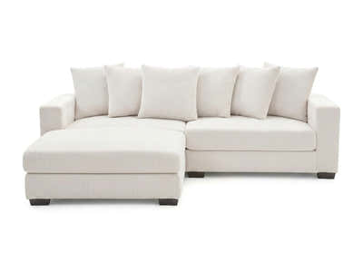 Daury L Shaped Sofa Corduroy - Beige