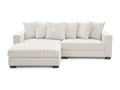 Daury L Shaped Sofa Corduroy - Beige