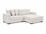 Daury L Shaped Sofa Corduroy - Beige