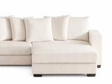 Daury L Shaped Sofa Corduroy - Beige