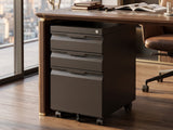 DS Mason Steel Mobile Pedestal 3-Drawer Cabinet