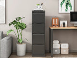 DS Mason Steel 4-Drawer File Cabinet