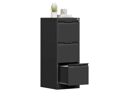 DS Mason Steel 3-Drawer File Cabinet