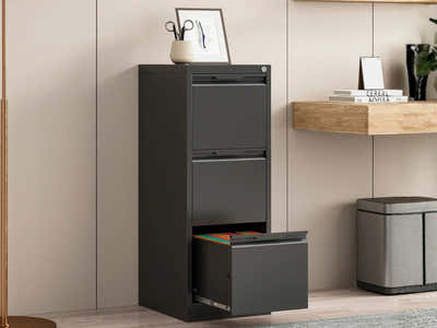 DS Mason Steel 3-Drawer File Cabinet