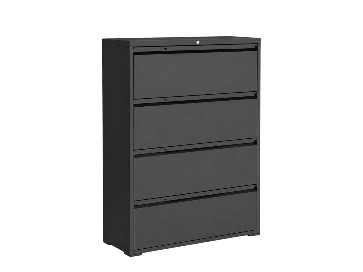 DS Mason Steel Lateral 4-Drawer File Cabinet