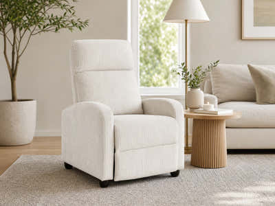 Austen Push Back Recliner Chair - Beige
