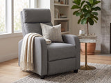 Austen Push Back Recliner Chair Linen - Grey