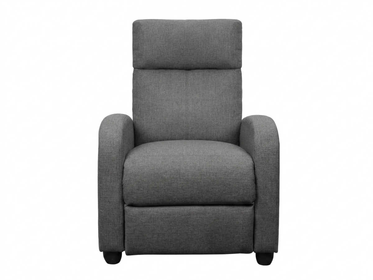 Austen Push Back Recliner Chair Linen - Grey