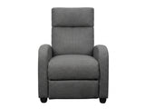 Austen Push Back Recliner Chair Linen - Grey