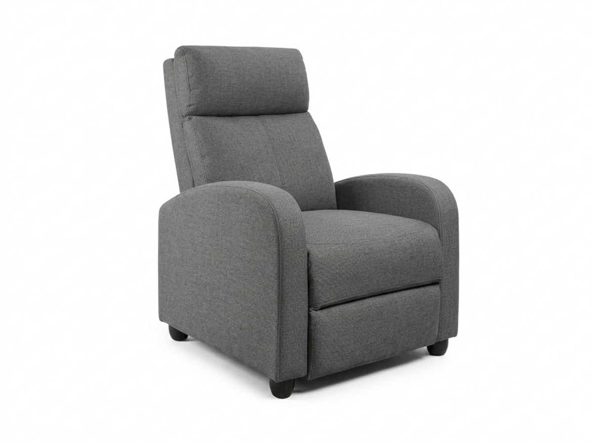 Austen Push Back Recliner Chair Linen - Grey