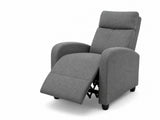 Austen Push Back Recliner Chair Linen - Grey