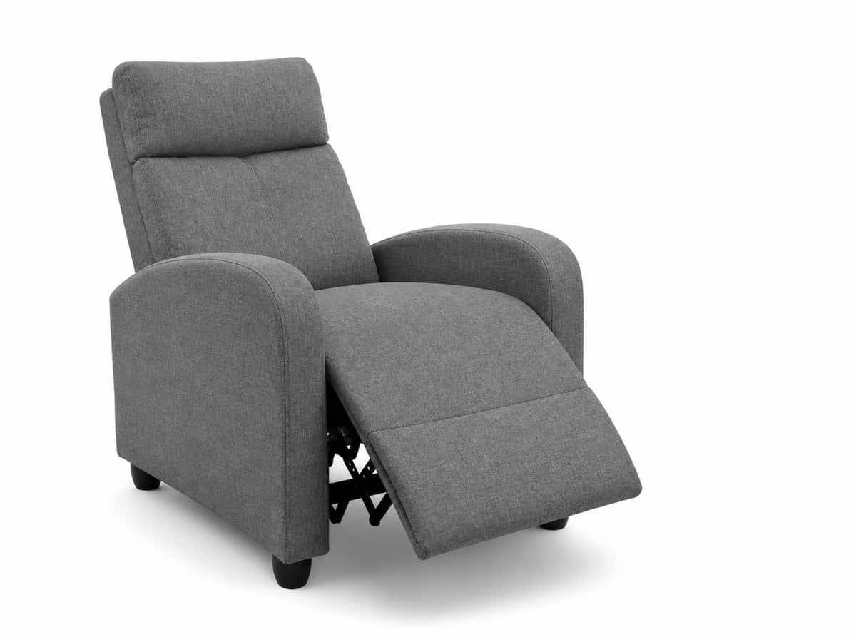 Austen Push Back Recliner Chair Linen - Grey
