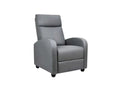Austen Push Back Recliner Chair PVC - Grey
