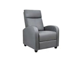 Austen Push Back Recliner Chair PVC - Grey