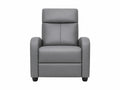Austen Push Back Recliner Chair PVC - Grey
