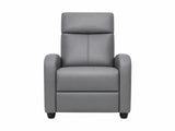 Austen Push Back Recliner Chair PVC - Grey