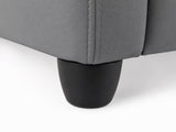 Austen Push Back Recliner Chair PVC - Grey