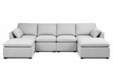 Jonpony 6-Piece Modular Sofa Set - Light Grey