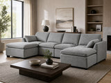 Jonpony 6-Piece Modular Sofa Set - Dark Grey
