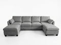 Jonpony 6-Piece Modular Sofa Set - Dark Grey