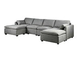 Jonpony 6-Piece Modular Sofa Set - Dark Grey