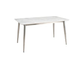 Faux Marble Dining Table - 140 cm