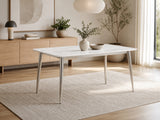 Faux Marble Dining Table - 140 cm
