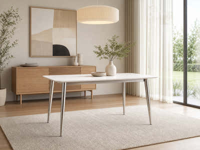 White Dining Table - 180 cm