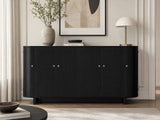 Black Buffet Cabinet - 160 cm