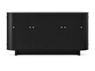 Black Buffet Cabinet - 160 cm
