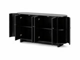 Black Buffet Cabinet - 160 cm