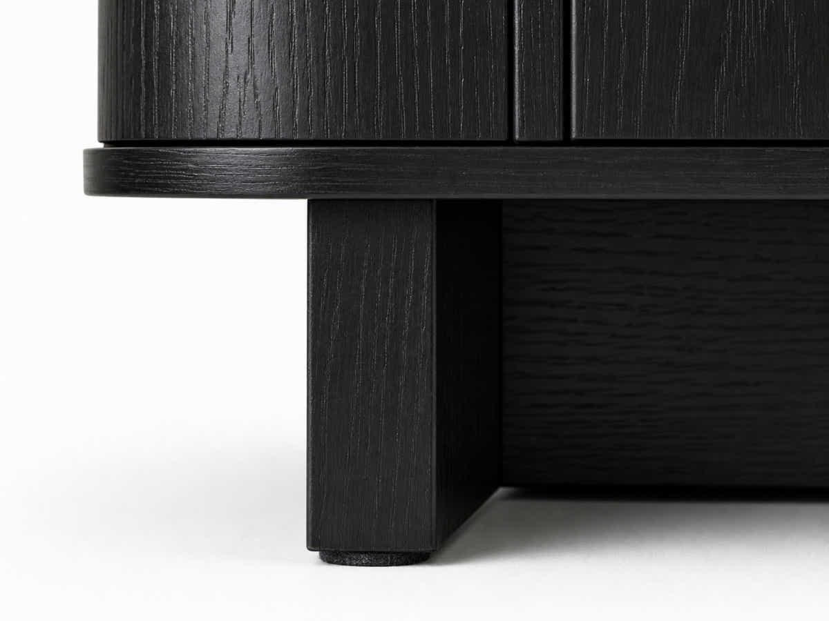 Black Buffet Cabinet - 160 cm