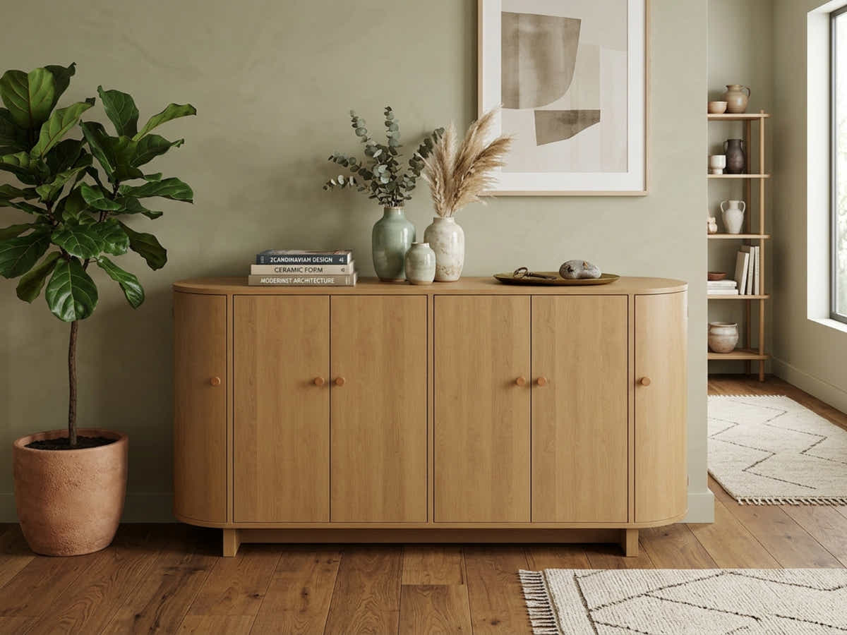 Oak Buffet Cabinet - 160 cm